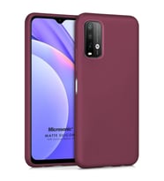 Microsonic Matte Silicone Xiaomi Redmi Note 9 4G Kılıf Mor