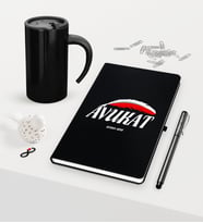 BK Gift Kişiye Özel Avukat Temalı Siyah Defter Kalem ve Termos Mug Seti - 7 (Model 1)