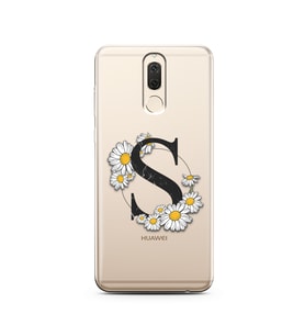 Papatya Harf Tasarım Süper Şeffaf Silikon Telefon Kılıfı Huawei Mate 10 Lite S-H