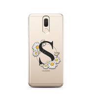 Papatya Harf Tasarım Süper Şeffaf Silikon Telefon Kılıfı Huawei Mate 10 Lite S-H