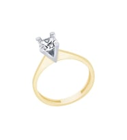Diamond Line-Gülaylar Altın 14 Ayar Tektaş Yüzük