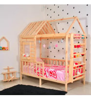 Markaawm Montessori Yatak Çocuk Yatak  Raf Doğal 90X190 Karyola