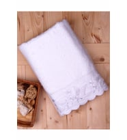 Bambu Havlu 76X137 Banyo Havlusu (Beyaz)
