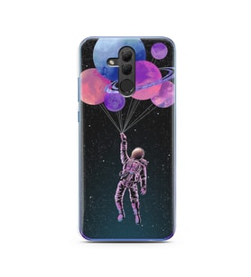 Uzay Balon Tasarım Süper Şeffaf Silikon Telefon Kılıfı Huawei Honor 20 Lite 