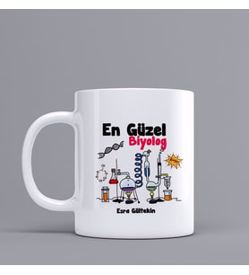 Kişiye Özel En Güzel BiyologTemalı Kupa Bardak Z38
