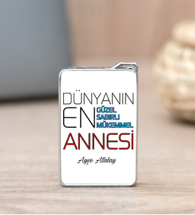 Dünyanın En İyi Annesi İsme Özel Çakmak
