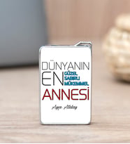 Dünyanın En İyi Annesi İsme Özel Çakmak