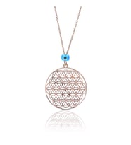 Söğütlü Silver Yaşam çiçeği kolye