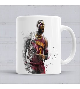 Cleveland Cavaliers Lebron James Kupa Bardak Porselen