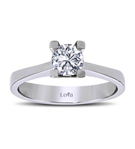 Lova E Renk 0,60 Karat Pırlanta Tektaş Yüzük - 1040005