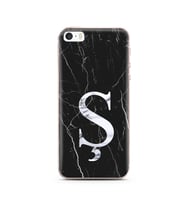 Iphone 5 Siyah Mermer Harf Tasarımlı Telefon Kılıfı Ş-Harfi 