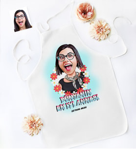 BK Gift Kişiye Özel Dünyanın En İyi Annesi Karikatür Mutfak Önlüğü
