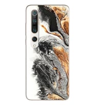 Mermer Tasarımlı Süper Şeffaf Silikon Telefon Kılıfı Xiomai Mi10-pro