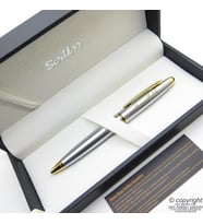 Scrikss 88 Gold Krom Tükenmez Kalem  Scrikss Kalem  İsme Özel Kalem  Hediyelik Kalem
