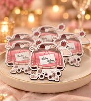 İsme Özel Söz, Kına, Nikah, Nişan, Düğün Hatırası Ahşap Magnet (Beyaz)