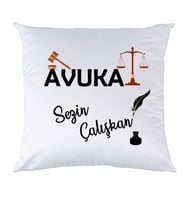 Biresimden Avukata Hediye Kişiye Özel İsimli Yastık
