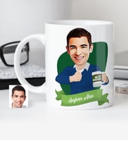 BK Gift Kişiye Özel En İyi Öğretmen Karikatür Beyaz Kupa Bardak  1