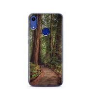 Orman Yol Tasarımlı Süper Şeffaf Silikon Telefon Kılıfı Huawei Honor 8A