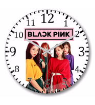 Blackpink 1 Duvar Saati Bombeli Gercek Cam