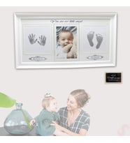 Bebek El ve Ayak İzli Resim Çerçevesi, 39cm x 21cm (STD)