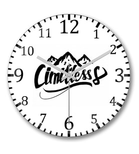 Cimitless Limitless Logo Preto Duvar Saati Bombeli Gercek Cam
