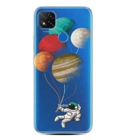 Kılıfland Xiaomi Redmi 9C Kılıf Silikon Resimli Kapak Astronaut Baloons Stok 256