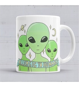 Allergic To Humans Kupa Bardak Porselen