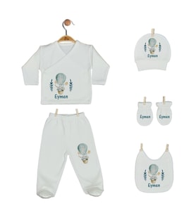 Pia Baby GL 2013 İsme Özel Balonlu Beşli Zıbın Set