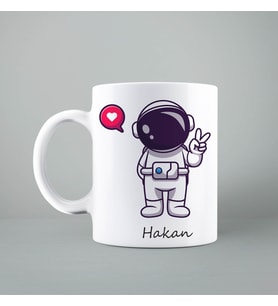 Astronot Uzay Kupası Kişiye Özel