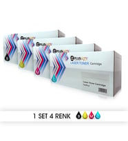 4 ADET HP CE320A/321A/322A/323A Muadil Toner 128A (1600 Sayfa)  (2200 Sayfa) - HP Color LaserJet  CM1300/1312/1312nfi/CP1210/ /1215/1217/1510/1515/1518 /HP Color LaserJet  Pro CP1525n/1525nw/CM1415