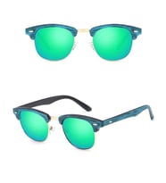 UV 400 Unisex Güneş Gözlüğü Polikarbon Mercury Lens Bambu Sarı Çerçeve   No 3