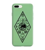 Iphone 8 Plus Çizgi Tasarımlı Yeşil Lansman Telefon Kılıfı