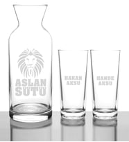 BK Gift Kişiye Özel Aslan Sütü Rakı Karaf Seti  3