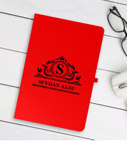 BK Gift Kişiye Özel İsimli Kırmızı Defter - 12