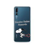 Snoopy Tasarımlı Süper Şeffaf Silikon Telefon Kılıfı Huawei P20 Pro 