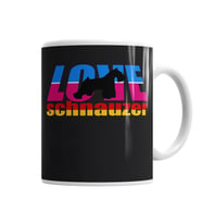 Love schnauzer Kupa Bardak Porselen