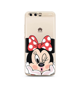 Minne Tasarımlı Süper Şeffaf Silikon Telefon Kılıfı Huawei P10    