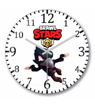 Brawl  Stars Crow Duvar Saati Bombeli Gercek Cam
