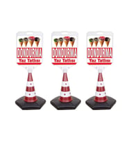 Dondurma Temalı Reklam Ve Uyarı Dubası 3 Adet
