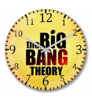 The Big Bang Theory  Duvar Saati Bombeli Gercek Cam