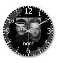 Dope Branco Duvar Saati Bombeli Gercek Cam