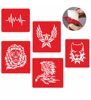 Şahlanan At  Dövme ve Şablon Seti Tattoo SPREYSİZ