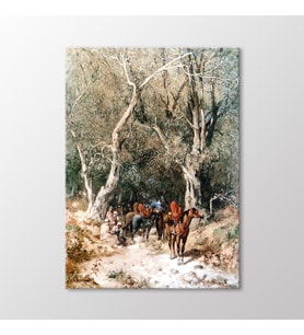 Arty Tablo Cezayirli Atlıların Molası Tablo (Karışık)