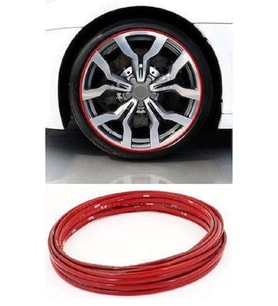 Jant Çevresine 10 Metre 9 MM Sportif Kırmızı Şerit Jant Fitili