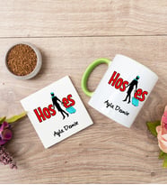 Hostes Yeşil Kupa Bardak Ve Bardak Altlığı Seti
