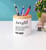 Sevgililer Günü Hediyesi Sevgili Tasarımlı Kişiye Özel Sevgililer Günü Hediyesi Kalemlik