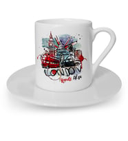 BK Gift Kişiye Özel London Tasarımlı Türk Kahvesi Fincanı  1
