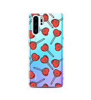Şeker Tasarımlı Süper Şeffaf Silikon Telefon Kılıfı Huawei P30 Pro 