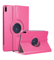 Microsonic Huawei MatePad 10.4'' Kılıf 360 Rotating Stand Deri Pembe
