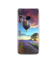 Lavanta Bahçesi Tasarımlı Süper Şeffaf Silikon Telefon Kılıfı Huawei P30 Lite 